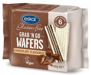 Eskal Grab 'n Go Wafers Chocolate G/F 60g