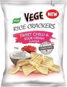 Vege Rice Crackers Sweet Chilli & Sour Cream G/F 5x75g