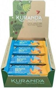 KURANDA WHOLEFOODS Gluten Free Protein Bars Banana Split 50g x 16 Display