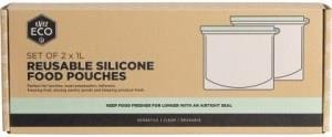 Ever Eco Reusable Silicone Food Pouches Set of 2 x 1L 2pk