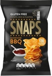 Piranha Snaps Smokehouse BBQ G/F 24x25g