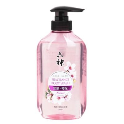 Liu Shen Romantic Cherry Blossom Scented Shower Gel 680ml
