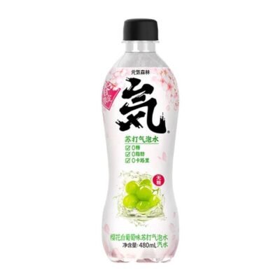 Genki Forest Sakura White Grape Flavored Sparkling Water - 480ml