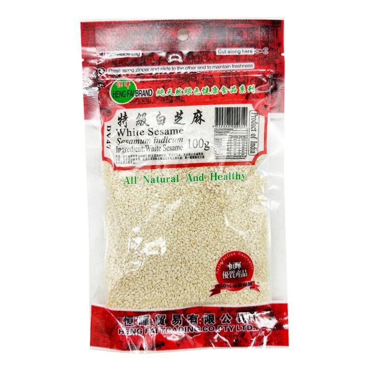 Henghui White Sesame Seeds 100g