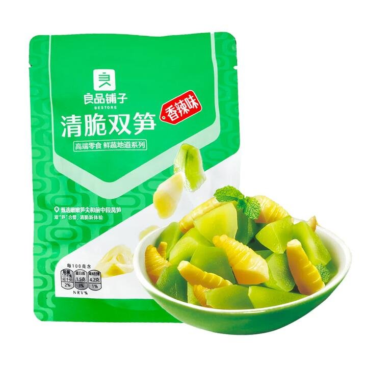 Bestore Crispy Double Bamboo Shoots, Spicy Flavour, 105g