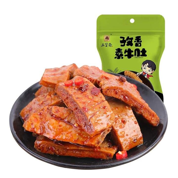 Wuxianzai Shredded Vegetarian Beef Tripe with Cumin Flavor - 100g