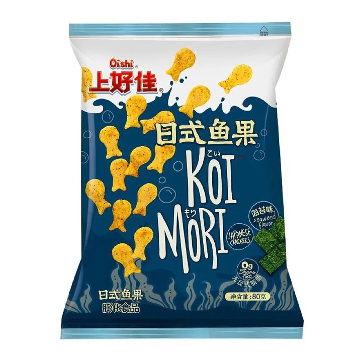 Shanghaojia Japanese Style Fish Shaped Seaweed Flavoured Snacks 80g