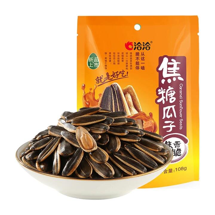 Qiaqia Caramel Sunflower Seeds - 108g