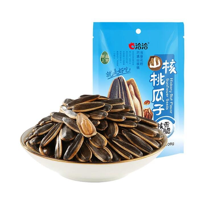 Qiaqia Hickory Nut Flavor Sunflower Seeds - 108g