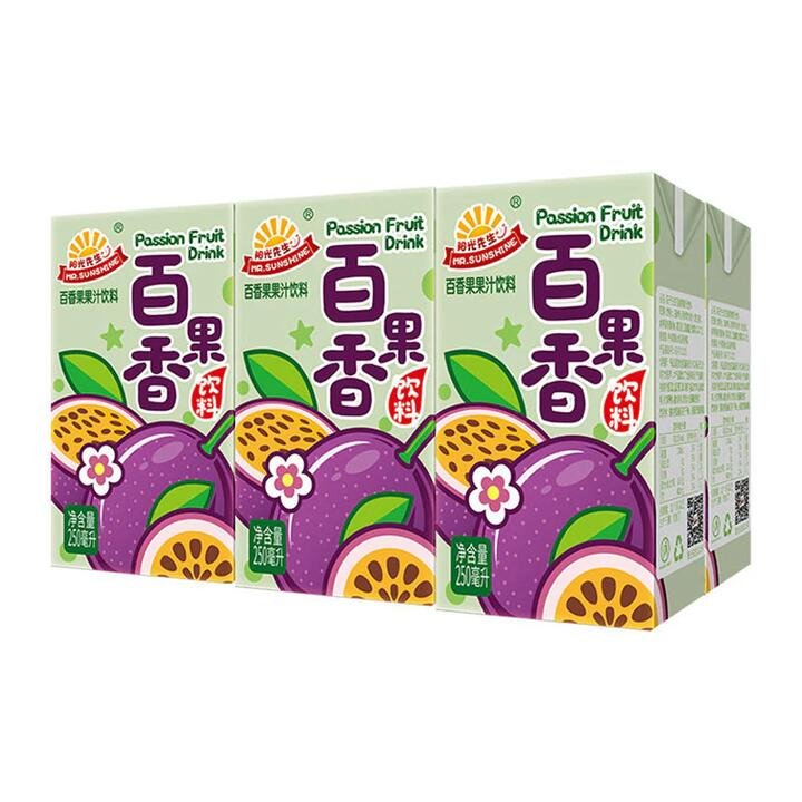 Mr. Sunshine Passion Fruit Juice - 250ml x 6 Packs