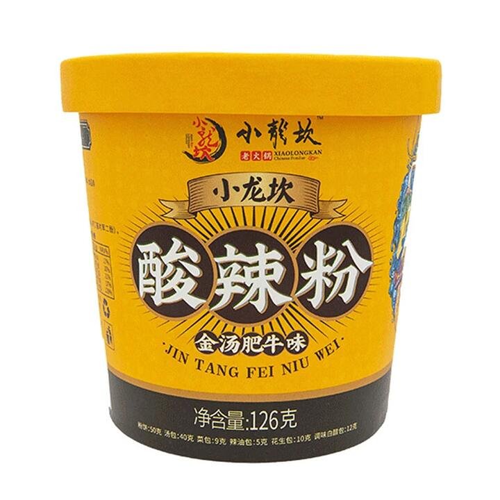 Xiao Long Kan Hot and Sour Rice Noodles with Golden Soup and Fatty Beef Flavour, 126g