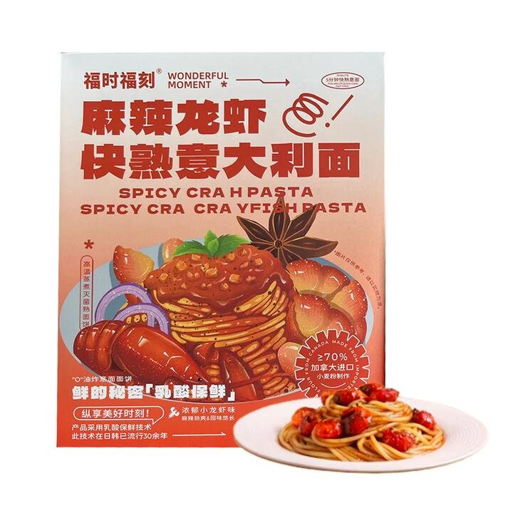 Wonderful Moment Spicy Crayfish Instant Pasta - 212g