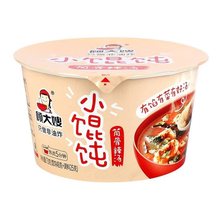 Gudasao Instant Wontons - Spicy Pork Bone Soup Flavor, 73g