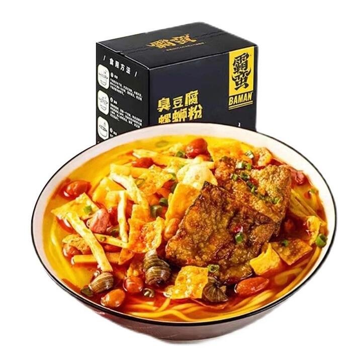 Baman Stinky Tofu Snail Noodles - Sour & Spicy Flavor, 270g