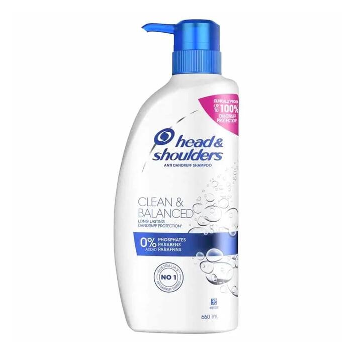 Head & Shoulders Clean & Balanced Anti-Dandruff Shampoo - 660ml