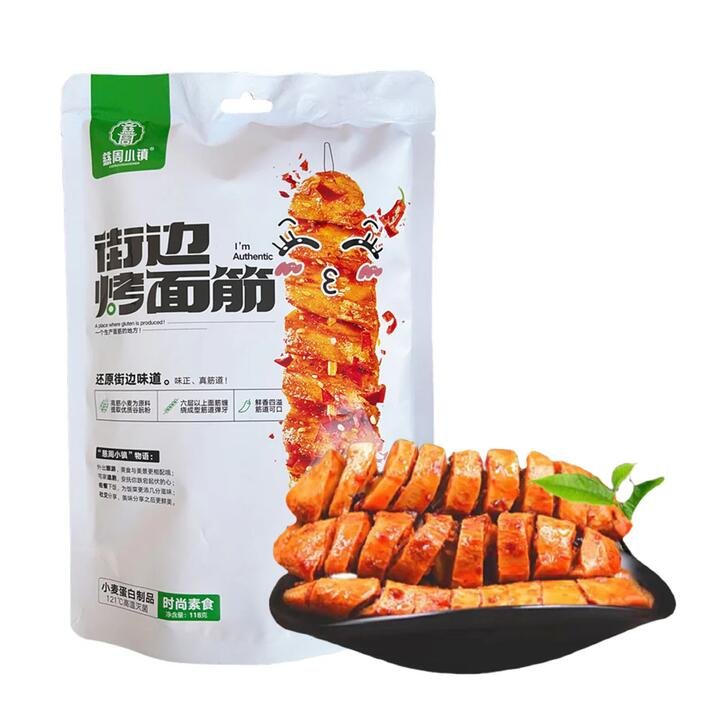 Cizhou Town Street Grilled Gluten - Beef Flavor, 118g