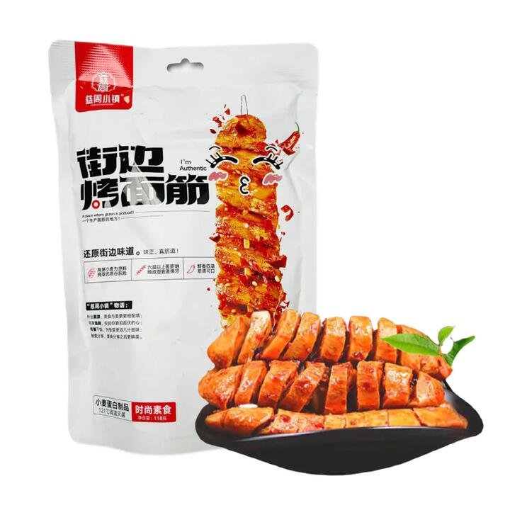 Cizhou Town Street Grilled Gluten - Spicy Flavor, 118g