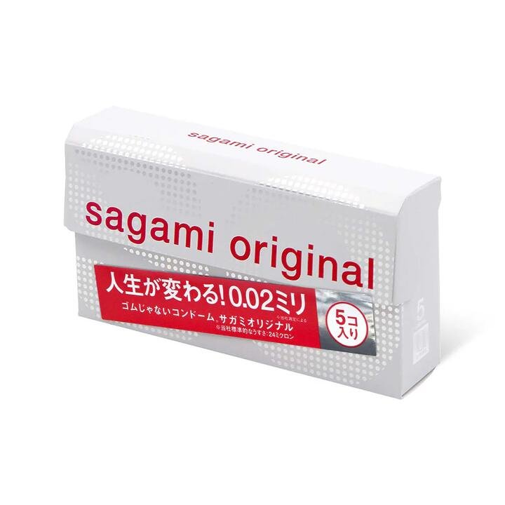 Sagami Original 0.02 Ultra-Thin Condoms - 5 Pieces