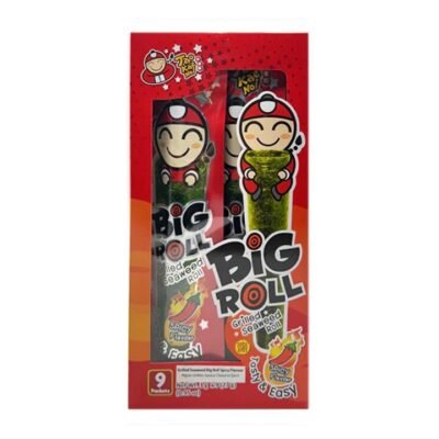 Taokaenoi Brand Spicy Seaweed Rolls, Pack of 9, 27g