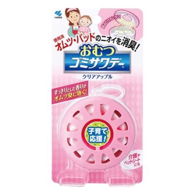Kobayashi Pharmaceutical Deodorising Stickers for Trash Bins, Apple Scented, Suitable for Diaper Waste, 2.7ml