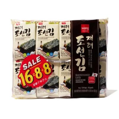 Wang Seasoned Seaweed Laver - 16 Packs of 4g
