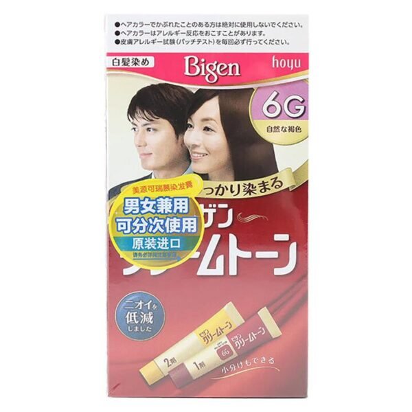 Bigen Hoyu Cream Hair Dye - Natural Brown 6G