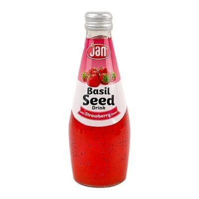 JAN Basil Seed Drink with Strawberry Flavour - 290ml