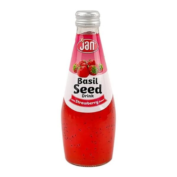 JAN Basil Seed Drink with Strawberry Flavour - 290ml