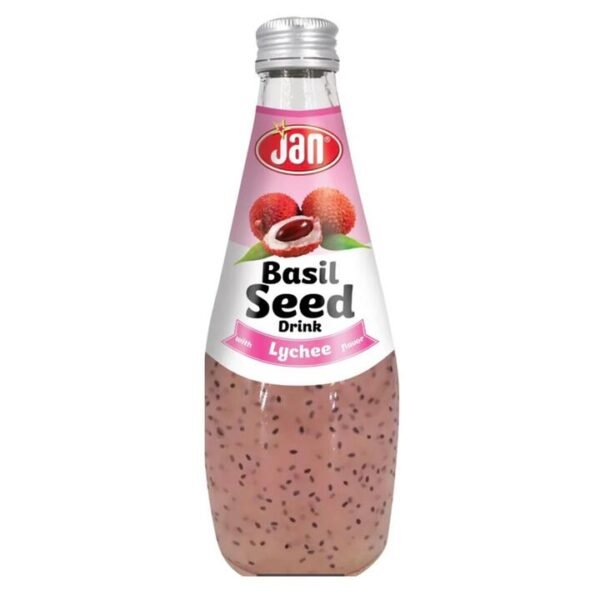 JAN Basil Seed Drink Lychee Flavor - 290ml