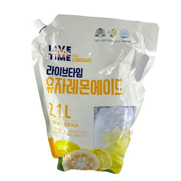 LIVE TIME Yuzu Lemonade Pouch 2.1L