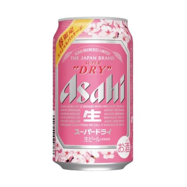 Asahi Sakura Flavored Beer 5% Alcohol - 350ml
