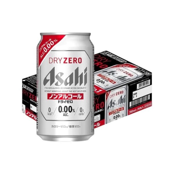 Asahi Dry Zero Non-Alcoholic Beer - 0 Sugar, 0 Alcohol, 350ml x 24