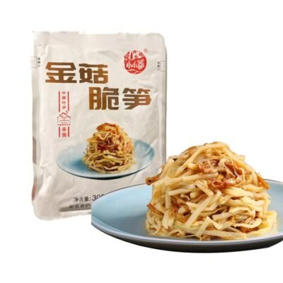 Chanjiujiu Crispy Bamboo Shoots with Enoki Mushrooms - 300g