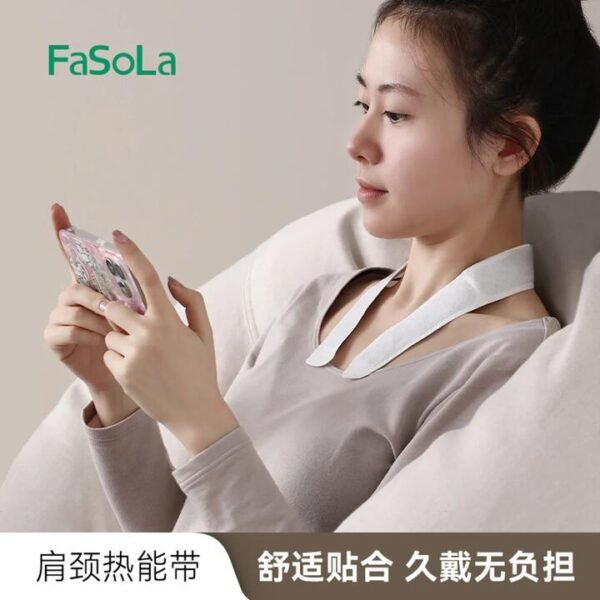 FaSoLa Neck and Shoulder Heat Therapy Patches - 5-Pack, White