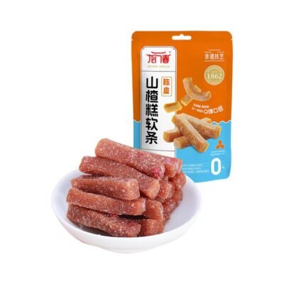 Longmenchun Tangerine Peel Hawthorn Soft Jelly Sticks 150g – Chewy Sweet-Tart Fruit Candy