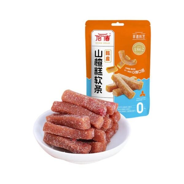 Longmenchun Tangerine Peel Hawthorn Soft Jelly Sticks 150g – Chewy Sweet-Tart Fruit Candy