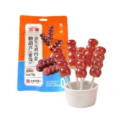 Longmenchun Prebiotic Hawthorn Tanghulu Sticks 78g – Traditional Chinese Candied Fruit Snack