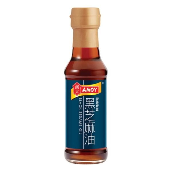 Amoy Black Sesame Oil 150ml - Aromatic Roasted Sesame Essence