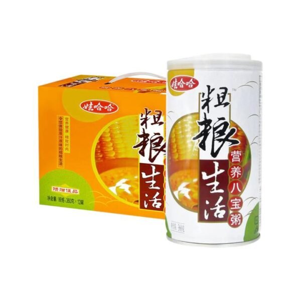 Wahaha Whole-Grain Eight-Treasure Congee 360g x 12 Cans - Babao Porridge