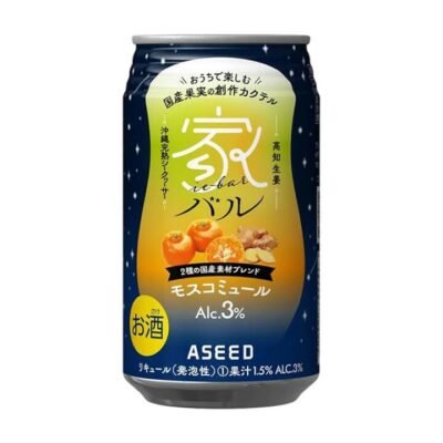 Aseed Ie Bar Moscow Mule – Vodka, Ginger & Shikuwasa, 3% Alc., 350ml - Ready-to-Drink Vodka Cocktail