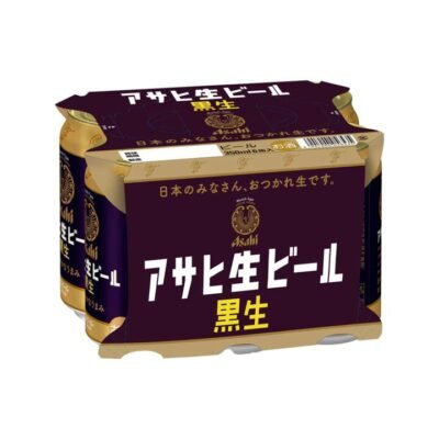 Asahi Draft Beer Black (Kuro Nama) 5% ABV – 350ml x 6 - Japanese Dark Lager