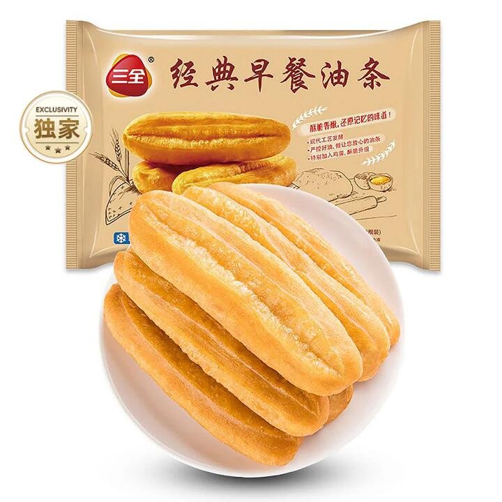 [Frozen] Sanquan Classic Breakfast Youtiao (Chinese Doughnut Sticks), 10-Pack, 400g